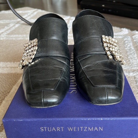 Stuart Weitzman Irises convertible loafer with crystal embellishment. Size 8.5. - Picture 9 of 13